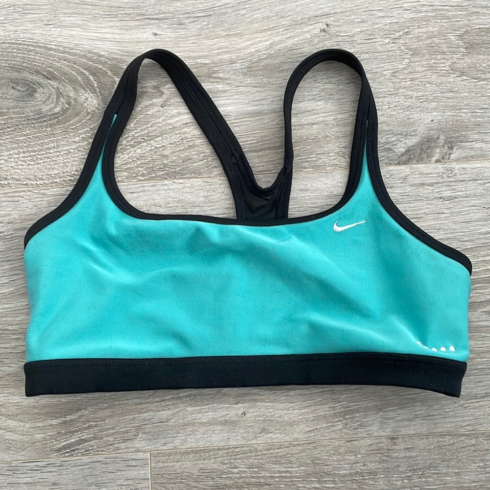 Nike - Turquoise Sports Bra | Size S (child)